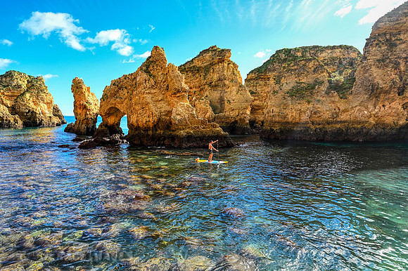 SUP at Ponta da Piedade