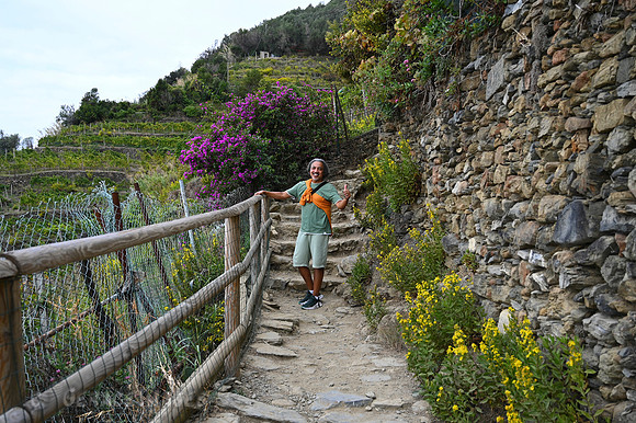 On the trail above Vernazza.