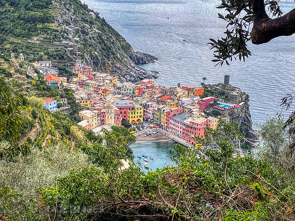 Vernazza from the lookout point.