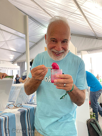 My first time eating prickly pear gelato from Alice's Gelato.