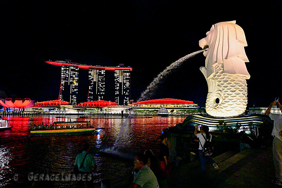 Merlion at Marina Sands.