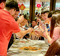 Prosperity Toss at Mama Kwans Restaurant