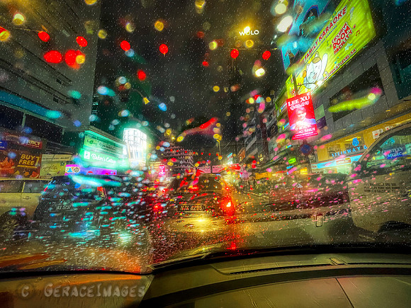 Rainy night in Kuala Lumpur