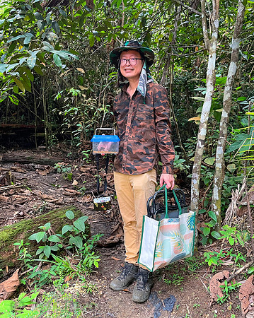 Our bird guide Kin while in Bukit Tinggi and Shah Alam in Kuala Lumpur.