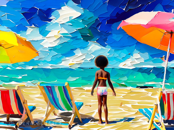 Kids at the Beach Collection #17