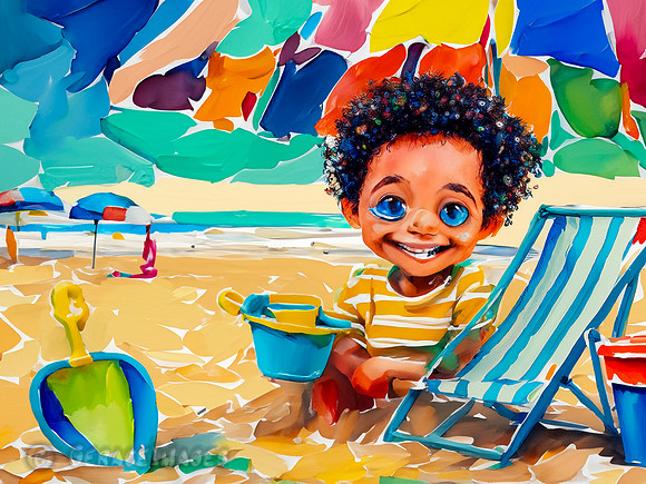 Kids at the Beach Collection #11