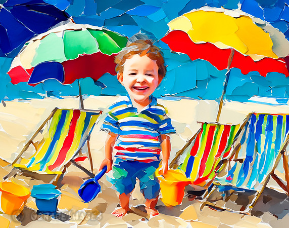Kids at the Beach Collection #23