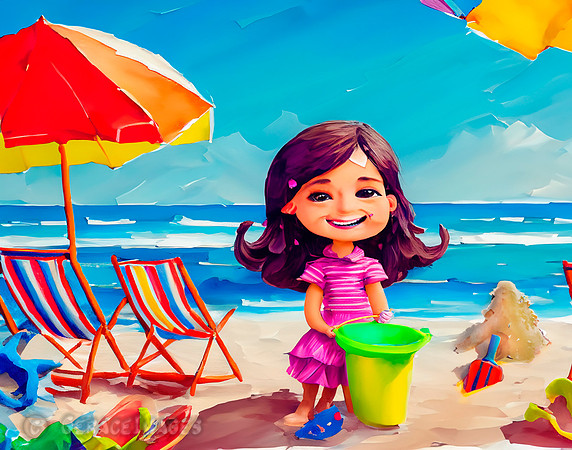 Kids at the Beach Collection #14