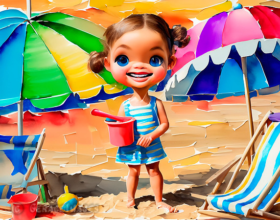Kids at the Beach Collection #26