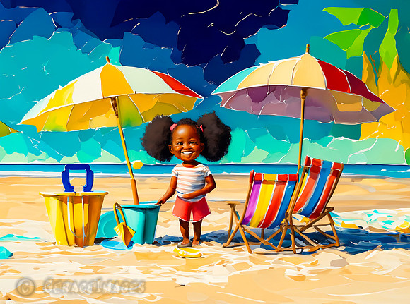 Kids at the Beach Collection #21