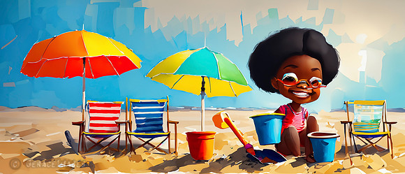 Kids at the Beach Collection #20