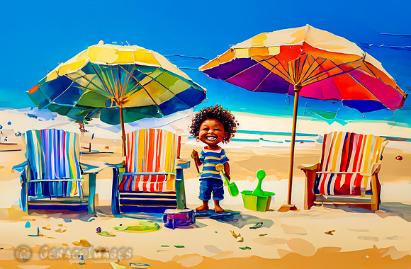 Kids at the Beach Collection #9