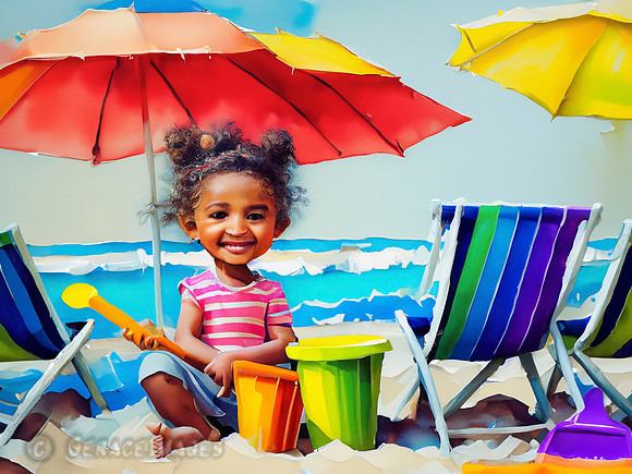 Kids at the Beach Collection #13