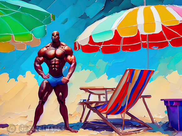 Bodybuilders on the Beach Collection #5
