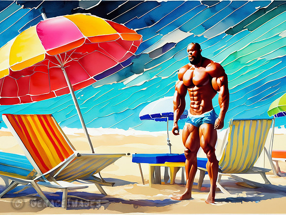 Bodybuilders on the Beach Collection #2