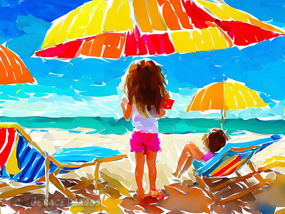 Kids at the Beach Collection #18
