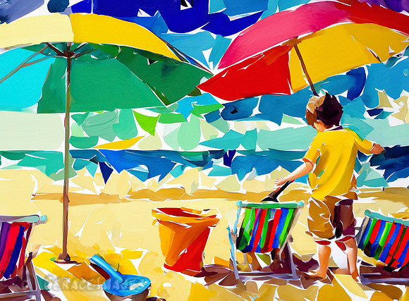 Kids at the Beach Collection #22