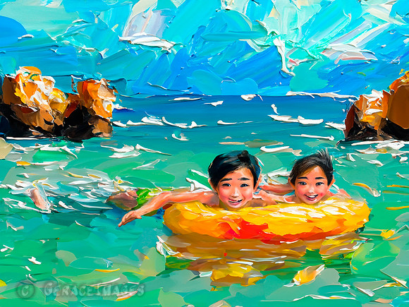 Kids In Inner Tubes Collection #2
