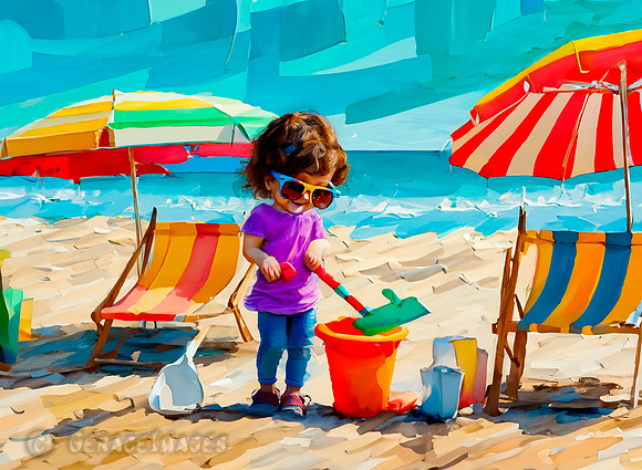 Kids at the Beach Collection #16