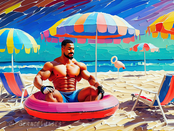 Bodybuilders in Inner Tubes Collection #2