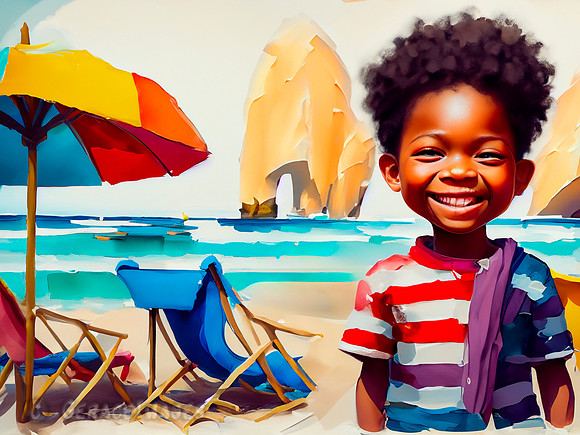 Kids at the Beach Collection #28