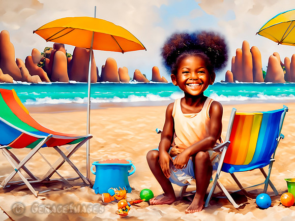 Kids at the Beach Collection #29