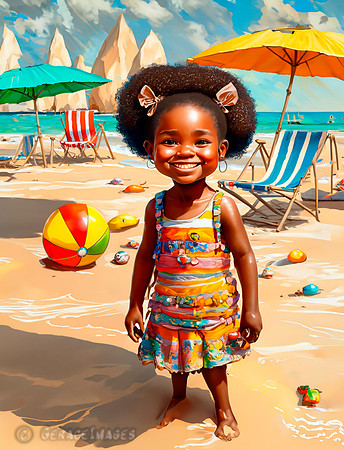 Kids at the Beach Collection #30