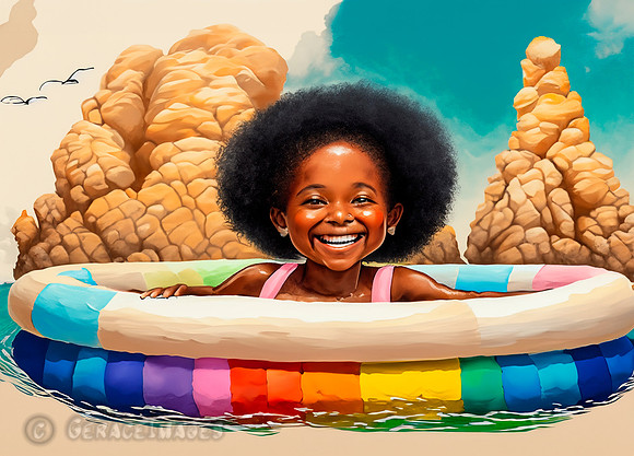 Kids In Inner Tubes Collection #8