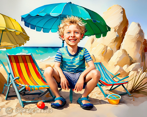 Kids at the Beach Collection #31