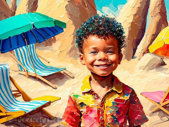 Kids at the Beach Collection #32