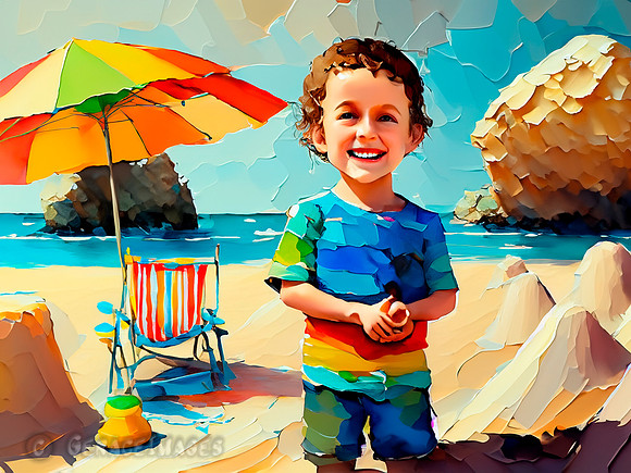 Kids at the Beach Collection #34