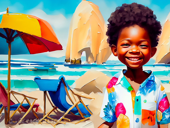 Kids at the Beach Collection #36