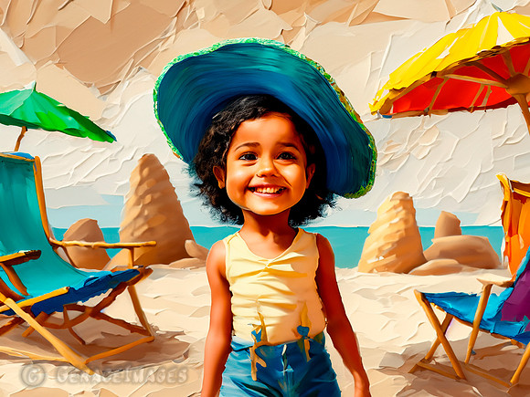 Kids at the Beach Collection #37