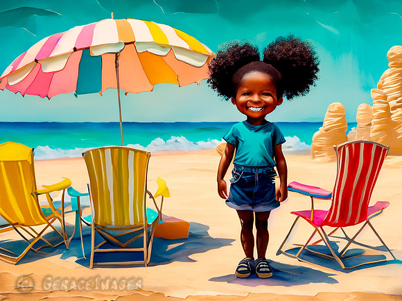 Kids at the Beach Collection #35