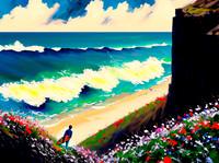 Surfers at the Beach Collection #2