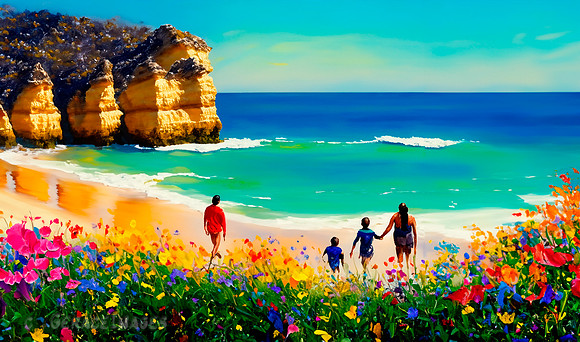 Spring Wildflowers Day at the Beach Collection #2