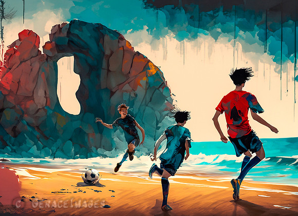 Soccer at the Beach Collection #1