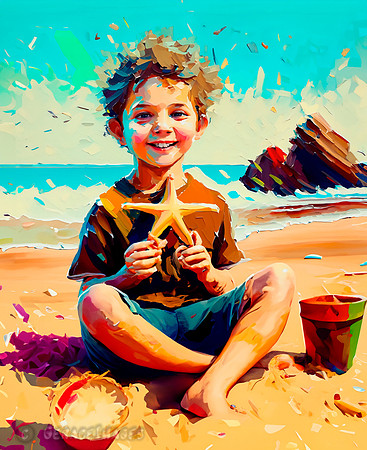 Kids at the Beach Collection #39