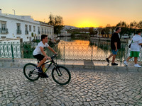 Sunset at the Roman Bridge