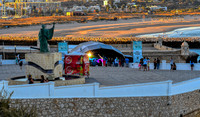 São Gonçalo giving his blessing to begin the festival.