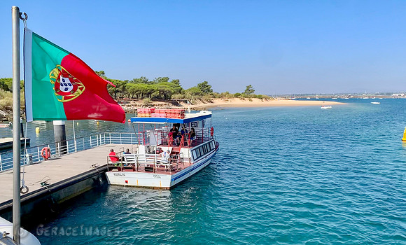 At the Ilha do Tavira dock.