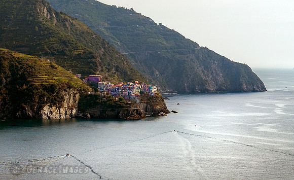 Corniglia from the trail.
