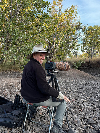 Our Guide Luke all set up...