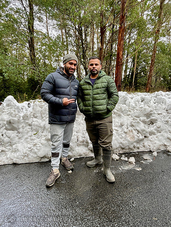 Our bird guides Ravi & Deepak. We found out about the snow later on.