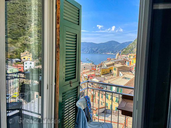 View from room at Casa Cató in Vernazza.