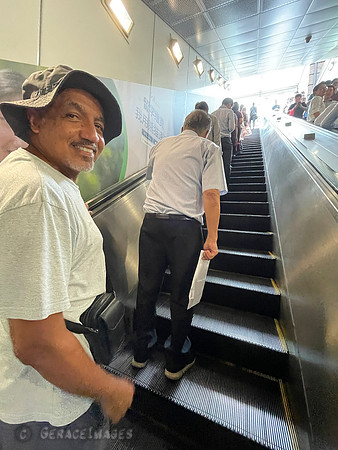 Everyone is very polite and keep to the left going up and down escalators.
