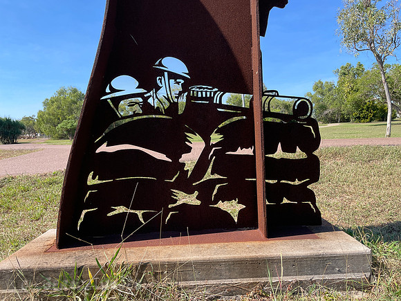 We saw many tributes to the soldiers who fought during WWII here.